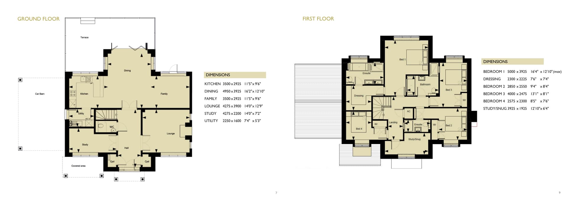 Floorplan for Plot 1, Ockford Road
